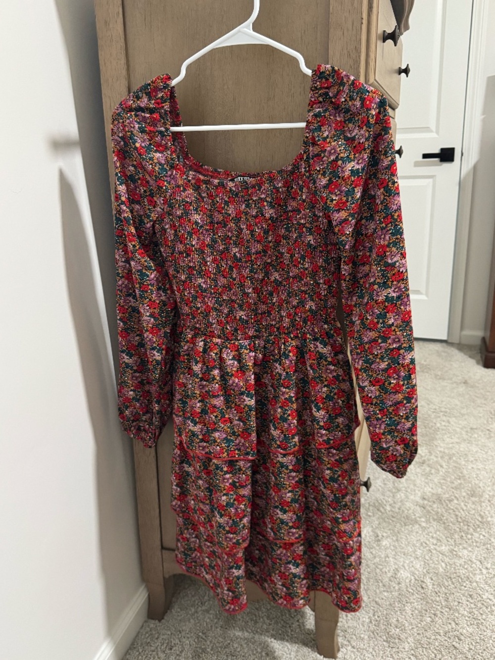 Floral Ruffle Dress S